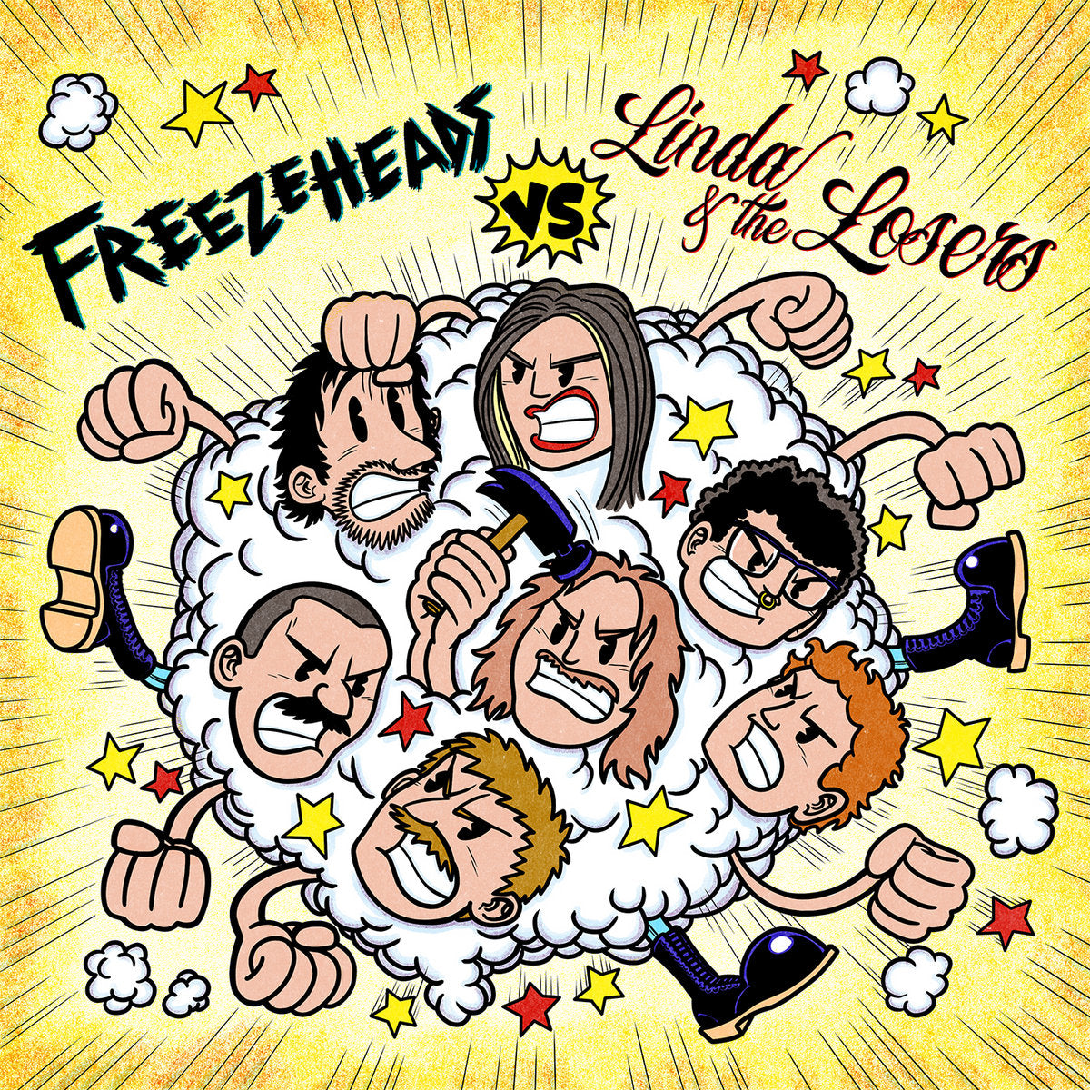 Freezeheads/Linda and the Losers - Split 7"